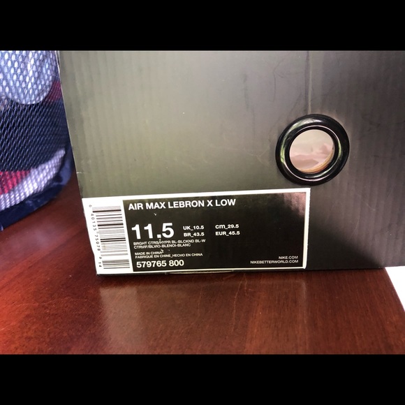 Nike Air Max LeBron X Low - Size 11.5 - Picture 7 of 7